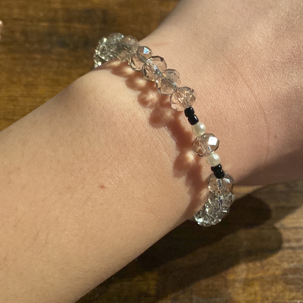 Handmade 8mm Swarovski beaded bracelet